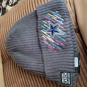 Dallas Cowboys New Era Graphite 2021 NFL Crucial Catch Knit Hat